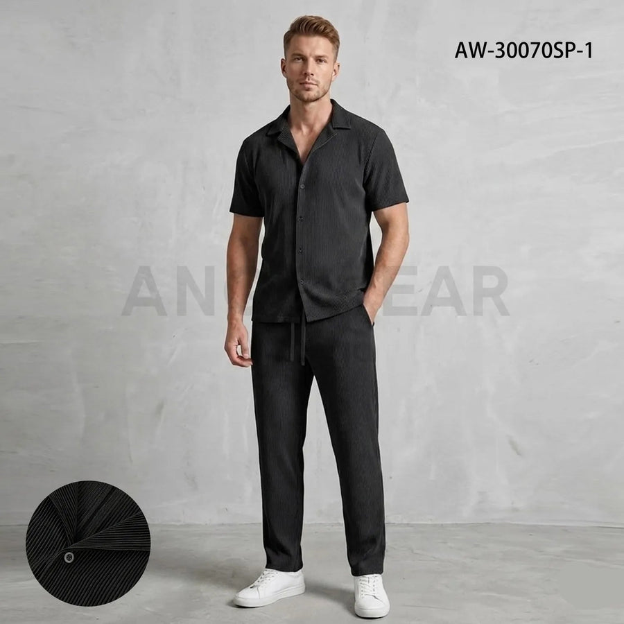 Completo Uomo Cardigan Corto + Pantaloni Coordinati